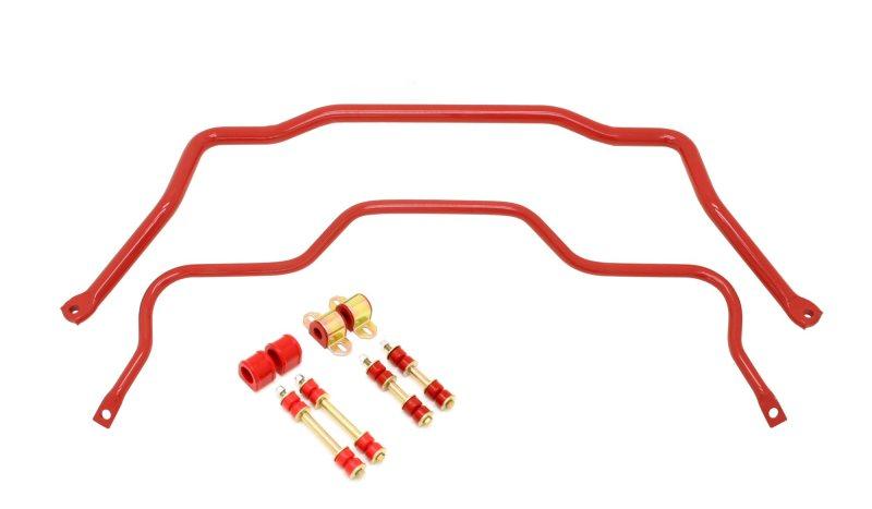 BMR 82-82 3rd Gen F-Body Front & Rear Sway Bar Kit w/ Bushings - Red - SB027R