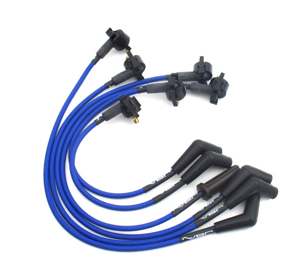 JBA 95-97 Ford Ranger 3.0L Ignition Wires - Blue - W06379 for 1995-1997 Ford Ranger - front view