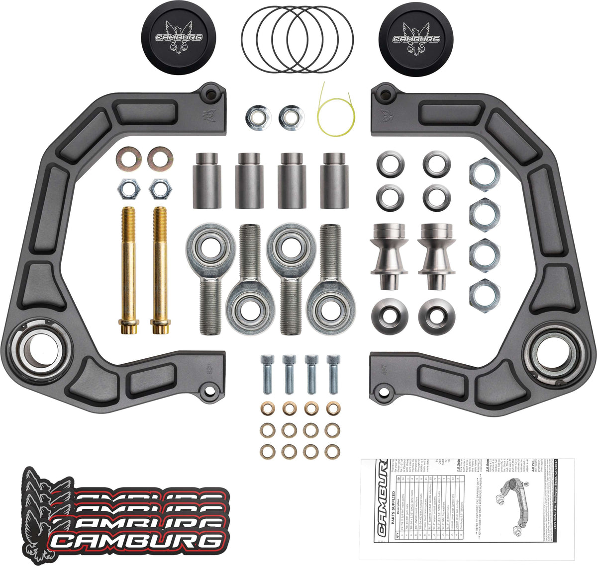 Camburg Ford Bronco 21-23 KINETIK V2 Performance Billet Uniball Upper Arms
