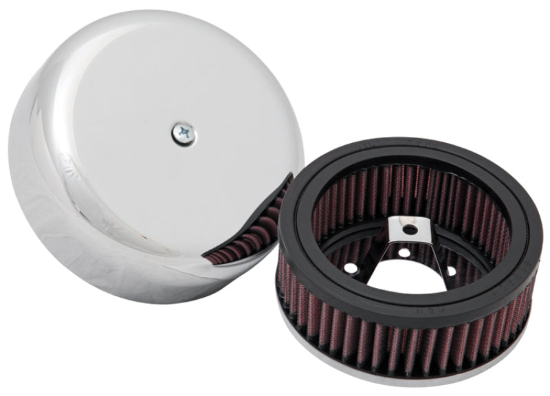 K&N 4in ID / 5.25in OD / 2in H Custom Assembly Filter designed to fit Harley-Davidson Motorcycles - RK-320B