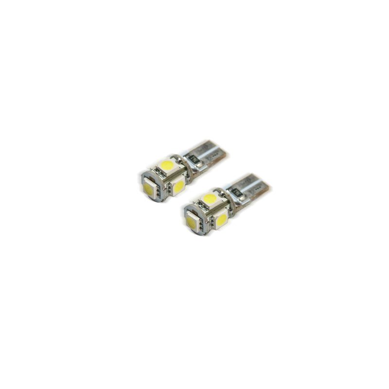 Oracle T10 5 LED 3 Chip SMD Bulbs (Pair) - Green SEE WARRANTY - 4801-004