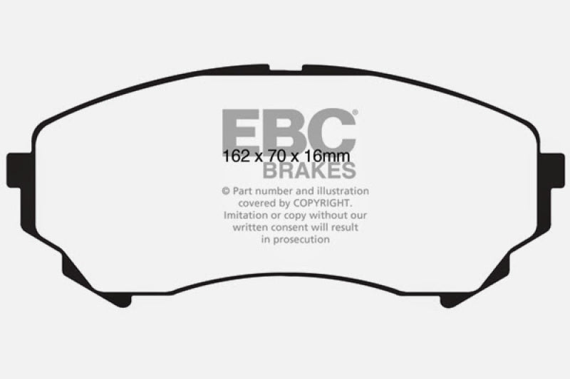 EBC 08-13 Cadillac CTS 3.6 (315mm Rear Rotors) Redstuff Front Brake Pads - DP31828C