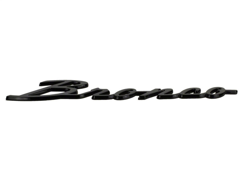 Ford Racing 21-24 Bronco Classic Script Fender Badge Kit - Gloss Black - M-1447-BSGS