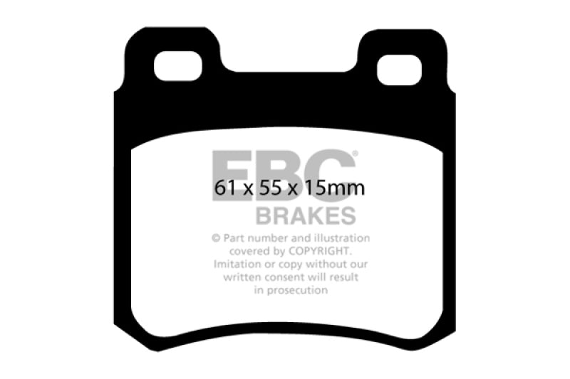 EBC 94-95 Mercedes-Benz C220 (W202) 2.2 Redstuff Rear Brake Pads - DP3671C