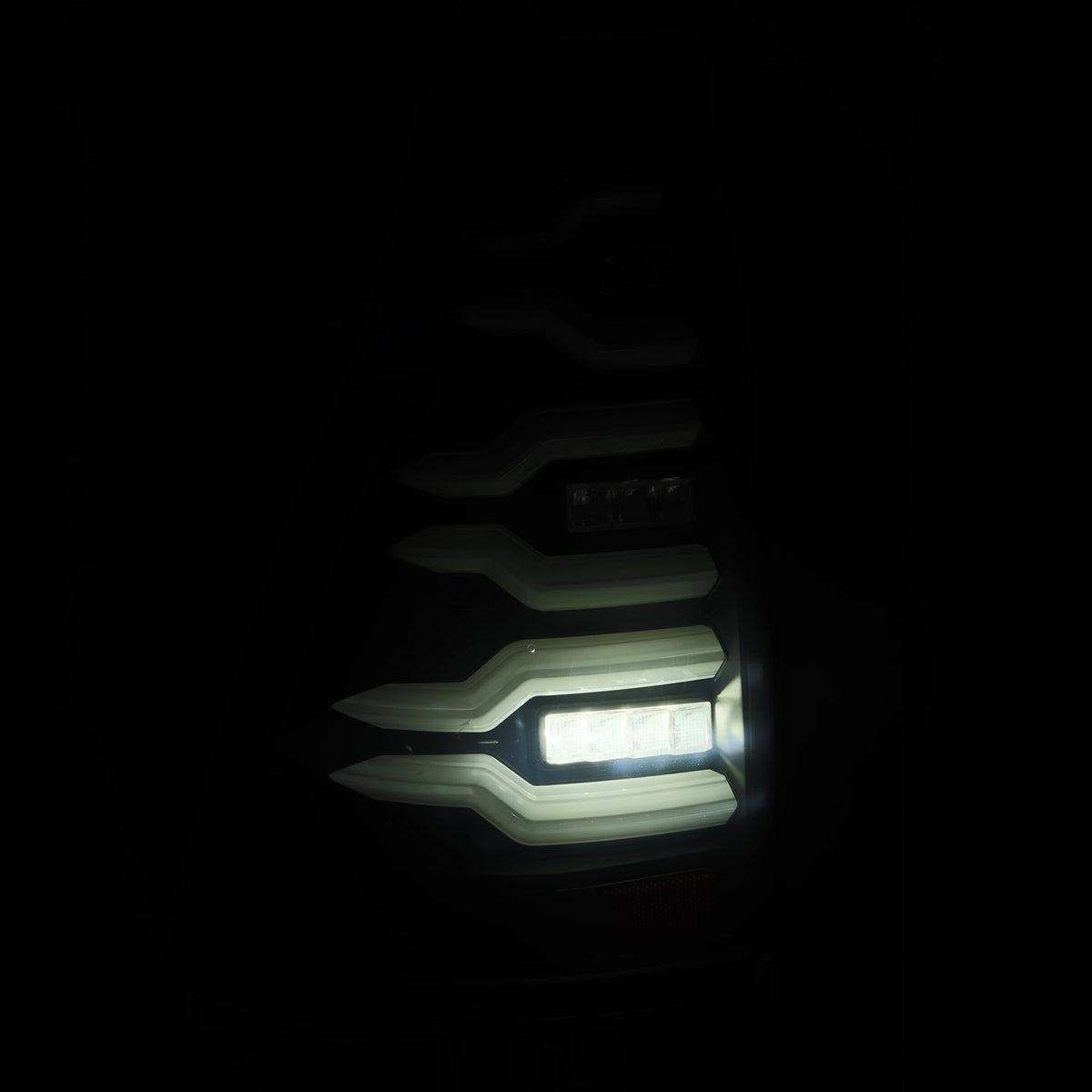 AlphaRex 03-09 Toyota 4Runner LUXX-Series LED Tail Lights- Black - 690060 for 2003-2009 Toyota 4Runner - rear view