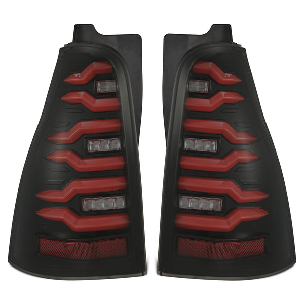 AlphaRex 03-09 Toyota 4Runner LUXX-Series LED Tail Lights- Black/Red