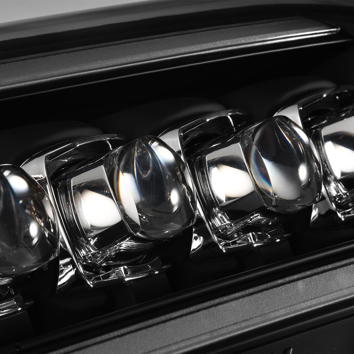 AlphaRex 03-09 Toyota 4Runner NOVA LED Proj Headlights Black w/Activ Light/Seq Signal/SB DRL - 880371 for 2003-2009 Toyota 4R