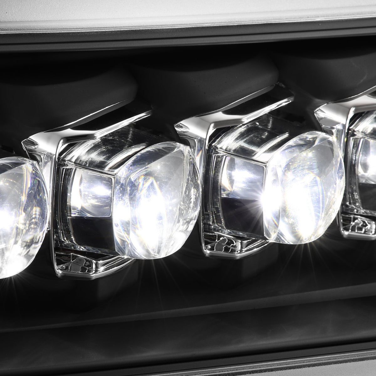 AlphaRex 03-09 Toyota 4Runner NOVA LED Proj Headlights Black w/Activ Light/Seq Signal/SB DRL - 880371 for 2003-2009 Toyota 4R
