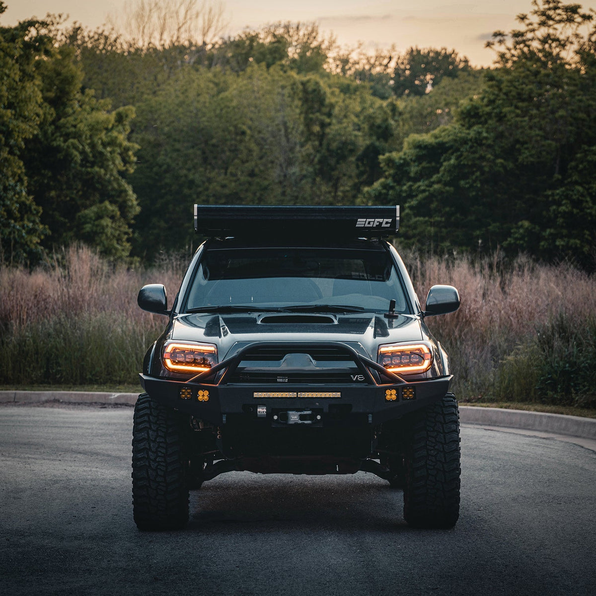 Alpharex 03-09 Toyota 4Runner NOVA-Series Projector Headlights - 880369 by AlphaRex - angle view