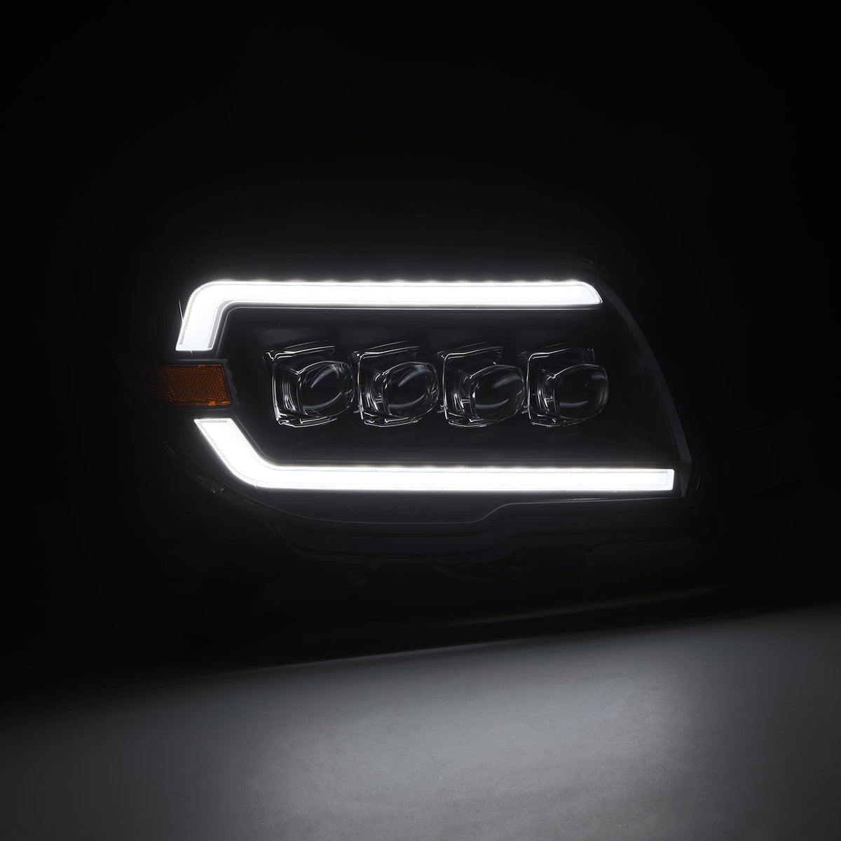 AlphaRex 03-09 Toyota 4Runner NOVA LED Proj Headlights Black w/Activ Light/Seq Signal/SB DRL - 880371 for 2003-2009 Toyota 4R