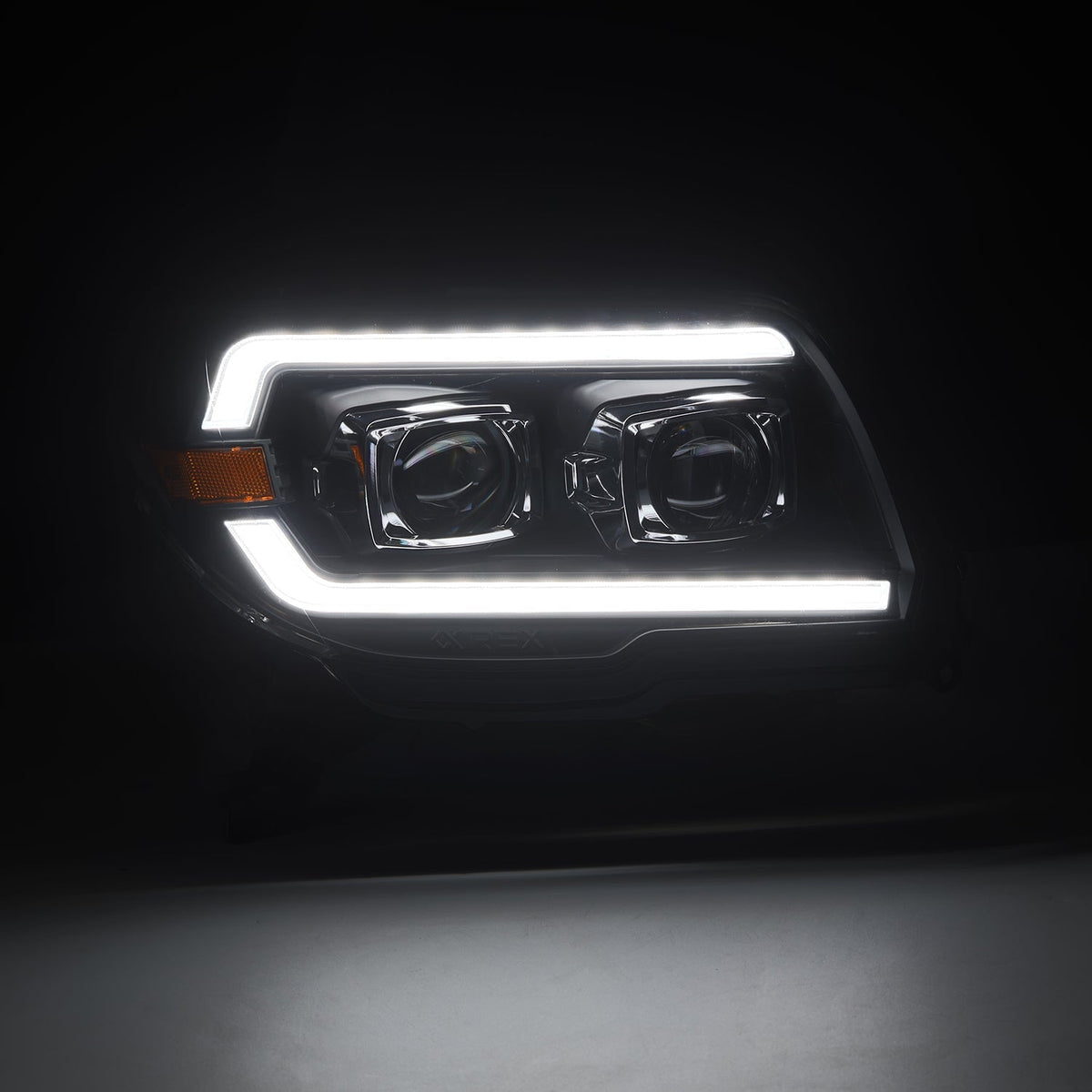 AlphaRex 03-09 Toyota 4Ru PRO-Series Proj Headlights Blk w/Activ Light/Seq Signal/DRL - 880375 for 2003-2009 Toyota 4Runner -
