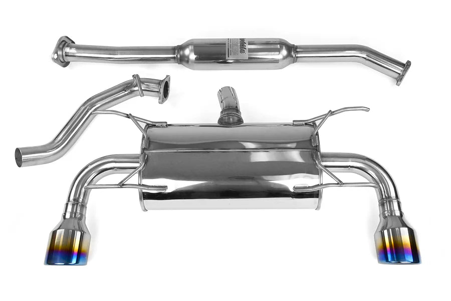 Invidia Subaru BRZ / Scion FRS Q300 w/ Rolled Titanium Tips Cat- Back Exhaust (Blue Edge)