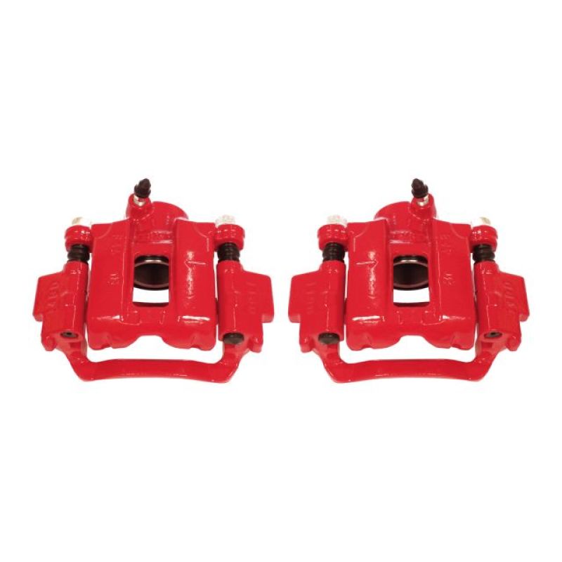 Power Stop 10-18 Lexus GX460 Rear Red Calipers w/Brackets - Pair - S2736