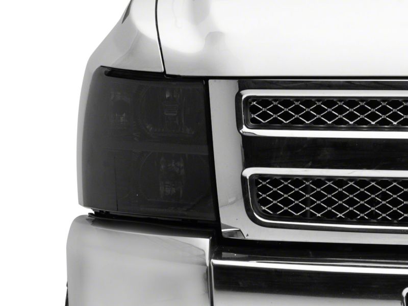 Raxiom 07-14 Chevrolet Silverado 1500 HD Axial OEM RepHeadlights- Chrome Housing- Smoked Lens - S122324