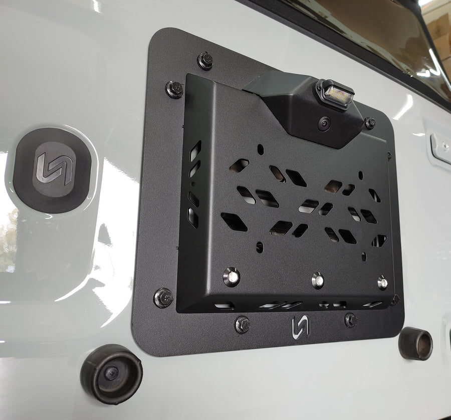 Turn Offroad 2021+ Ford Bronco Tire Carrier Delete Kit - TC2-M1 for 2021-2026 Ford Bronco - angle view