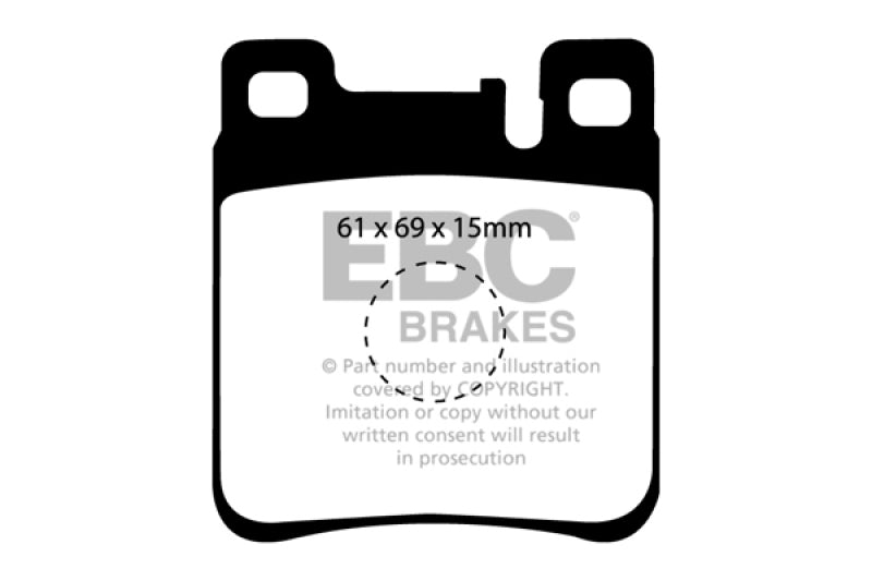 EBC 05-06 Chrysler Crossfire 3.2 SRT6 Greenstuff Rear Brake Pads - DP2887