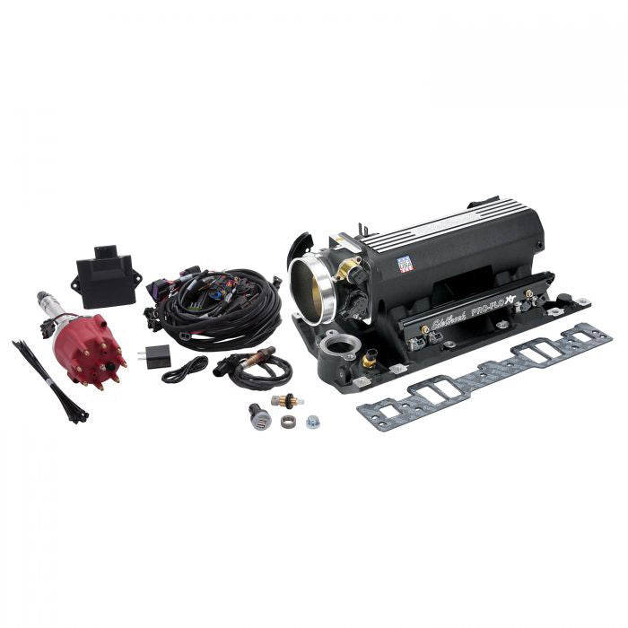 Edelbrock Pro Flo 4 XT EFI System Seq Port SBC Vortec/E-Tec 550 Max HP 29lb/hr Black Finish - 35823
