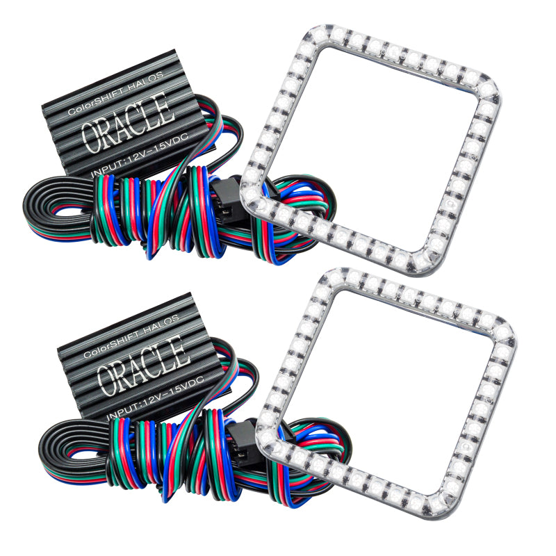 Oracle Ford F-250/350 05-07 LED Fog Halo Kit - ColorSHIFT SEE WARRANTY - 1241-333