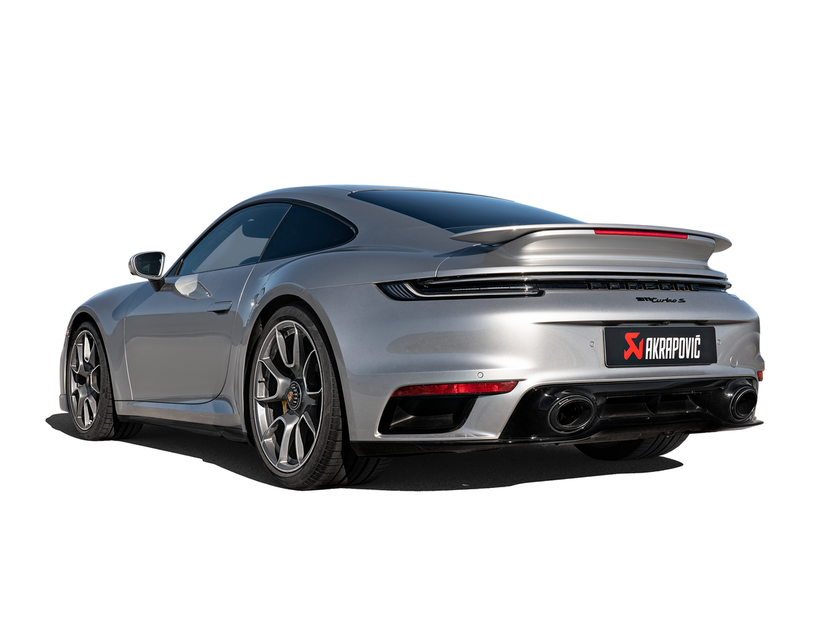 Akrapovic 20+ Porsche 911 Turbo/Turbo S (992) Slip-On Race Line (Titanium) w/Titanium Tips - S-PO/TI/19-TP