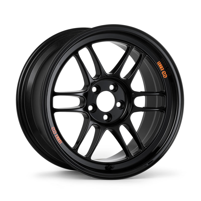 Enkei RPF1 15x8 4x100 28mm Offset F1 Gloss Black Wheel - 3795804928F1B