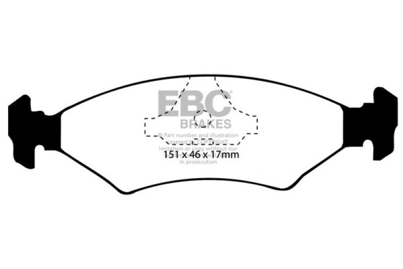 EBC 85-89 Ferrari 328 3.2 Yellowstuff Rear Brake Pads - DP4415R