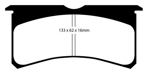 EBC Brakes Bluestuff Street and Track Day Brake Pads - DP5037NDX for 2008-2010 Subaru Impreza - front view