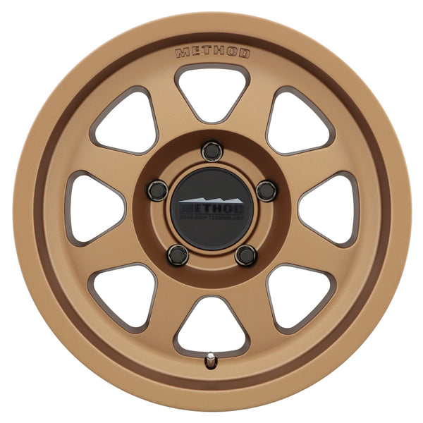 Method MR701 17x8.5 0mm Offset 5x150 110.5mm CB Method Bronze Wheel - MR70178558900 by Method Wheels - front view