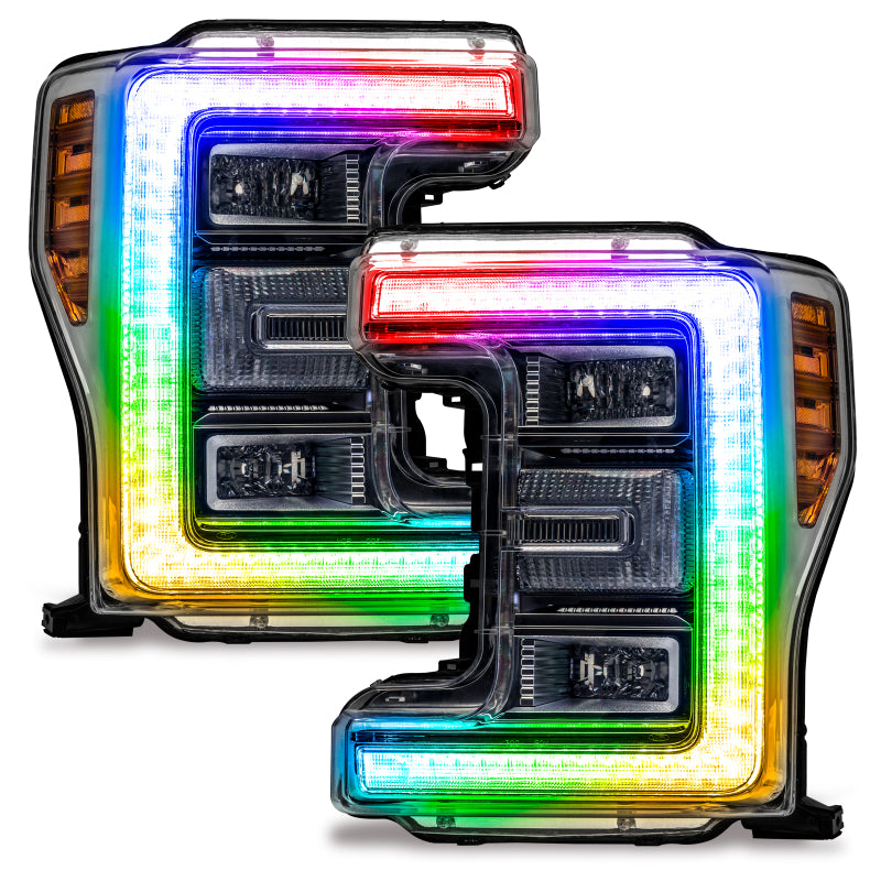 Oracle 17-19 Ford F-250/F-350 Superduty Headlight DRL Upgrade Kit - ColorSHIFT SEE WARRANTY - 2522-330