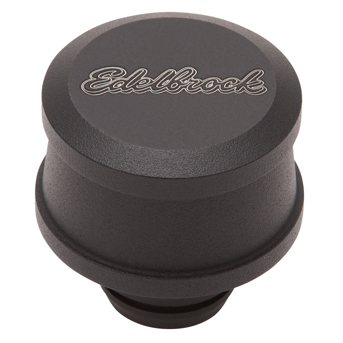 Edelbrock Billet Aluminum Breather w/ Black Powder Coat Finish - 42133