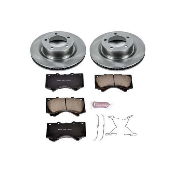 Power Stop 16-18 Lexus LX570 Front Autospecialty Brake Kit - KOE2952 for 2008-2022 Toyota Sequoia - front view
