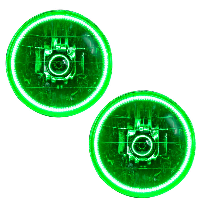 Oracle Lighting 97-06 Jeep Wrangler TJ Pre-Assembled LED Halo Headlights -Green SEE WARRANTY - 7081-004