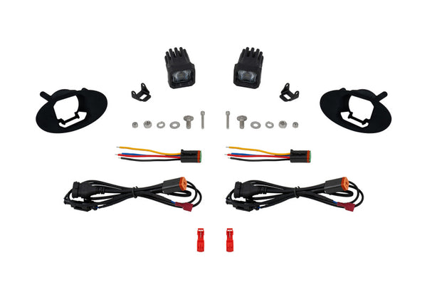 Diode Dynamics SSC1 Type MZ LED Fog Light Kit White SAE Fog - DD8445 for 2006-2015 Mazda MX 5 Miata - front view