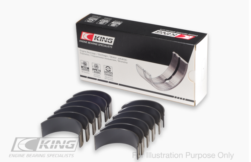 King Ford Ecoboost 2.7L V6 (Size 0.25) Connecting Rod Bearing Set - CR6901MC0.25