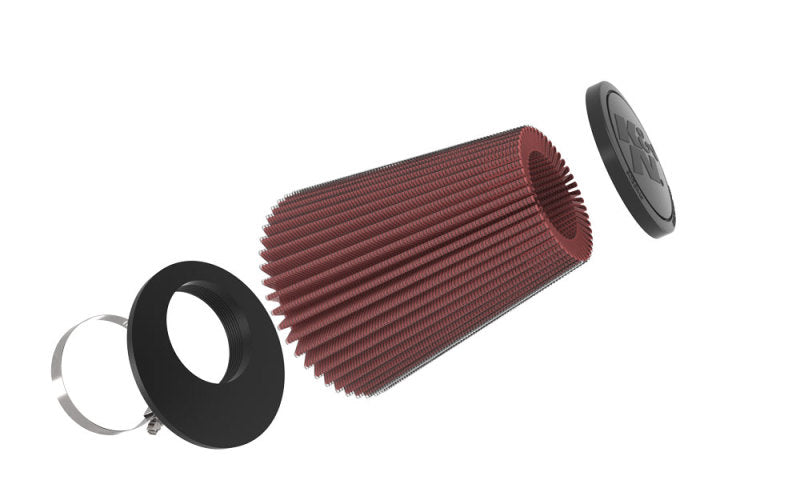 K&amp;N Universal Rubber Filter 3.25 inch FLG / 5.75 inch Bottom / 3.5 inch Top / 6.6875 inch Height - RU-4470