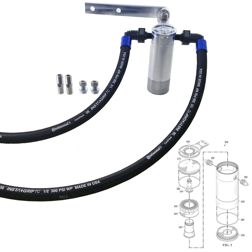 UPR - Plug N Play™ SC Oil Catch Can Separator  (fits 05-10 Jeep SRT8 6.4) - 5028-36 by UPR Products