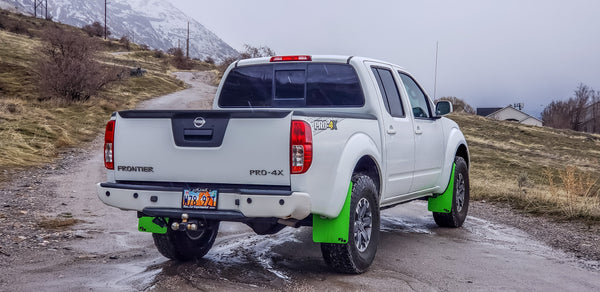 RokBlokz - Nissan Frontier '05-'21 Mud Flaps for 2005-2021 Nissan Frontier - front view