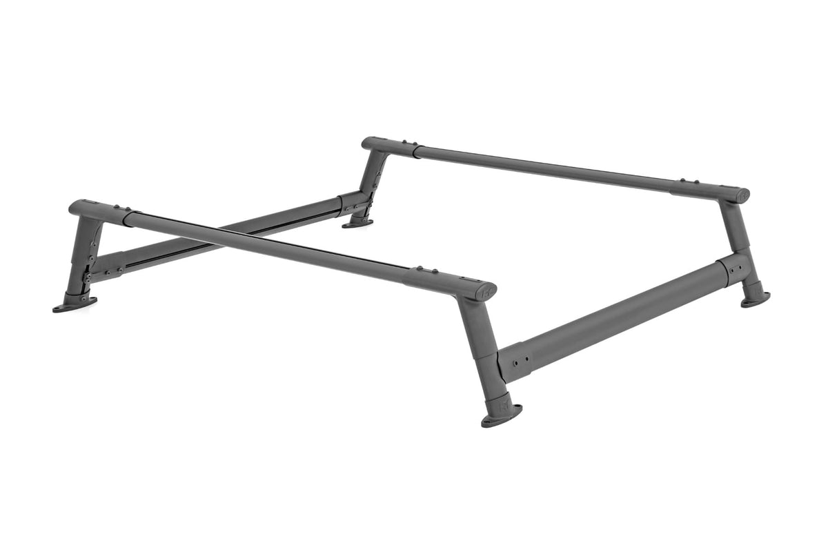 Rough Country - Bed Rack - Aluminum - Toyota Tacoma 2WD/4WD (2024-2025) - 73124 for 2024 Toyota Tacoma - side view