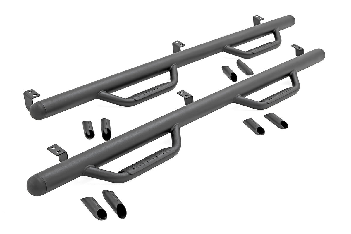 Rough Country - Nerf Steps - Cab Length - Crew Cab - 5' Bed - Toyota Tacoma 2WD/4WD (05-23) - RCT0580CCB for 2005-2023 Toyota
