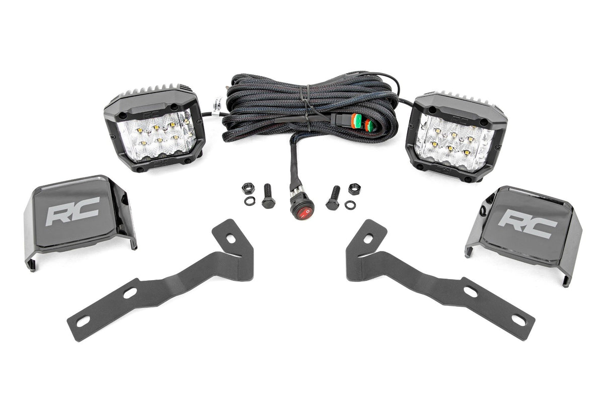 LED Light Kit | Ditch Mount |  3&quot; OSRAM | Wide | Toyota Tacoma 2WD/4WD (16-23)