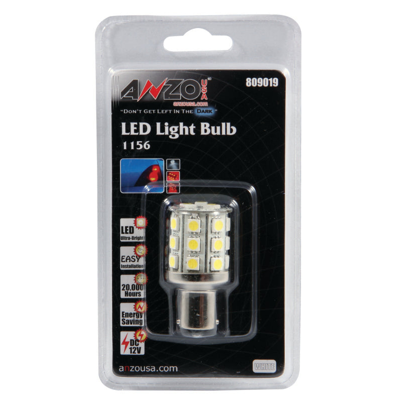 ANZO LED Bulbs Universal LED 1156 White - 24 LEDs 2in Tall - 809019