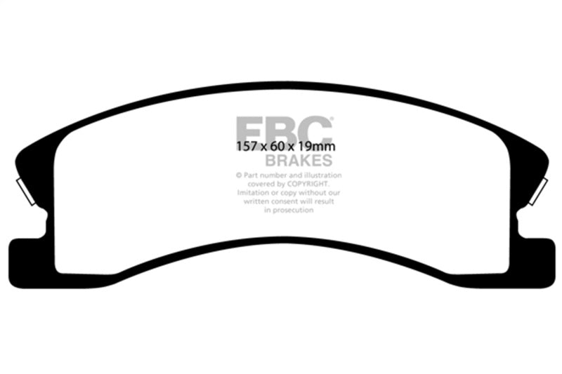 EBC 99-04 Jeep Grand Cherokee 4.0 (Akebono) Ultimax2 Front Brake Pads - UD945