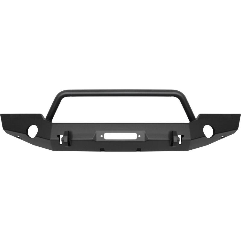Westin 18-19 Jeep Wrangler JL WJ2 Full Width Front Bumper w/Bull Bar Textured Black - 59-80115