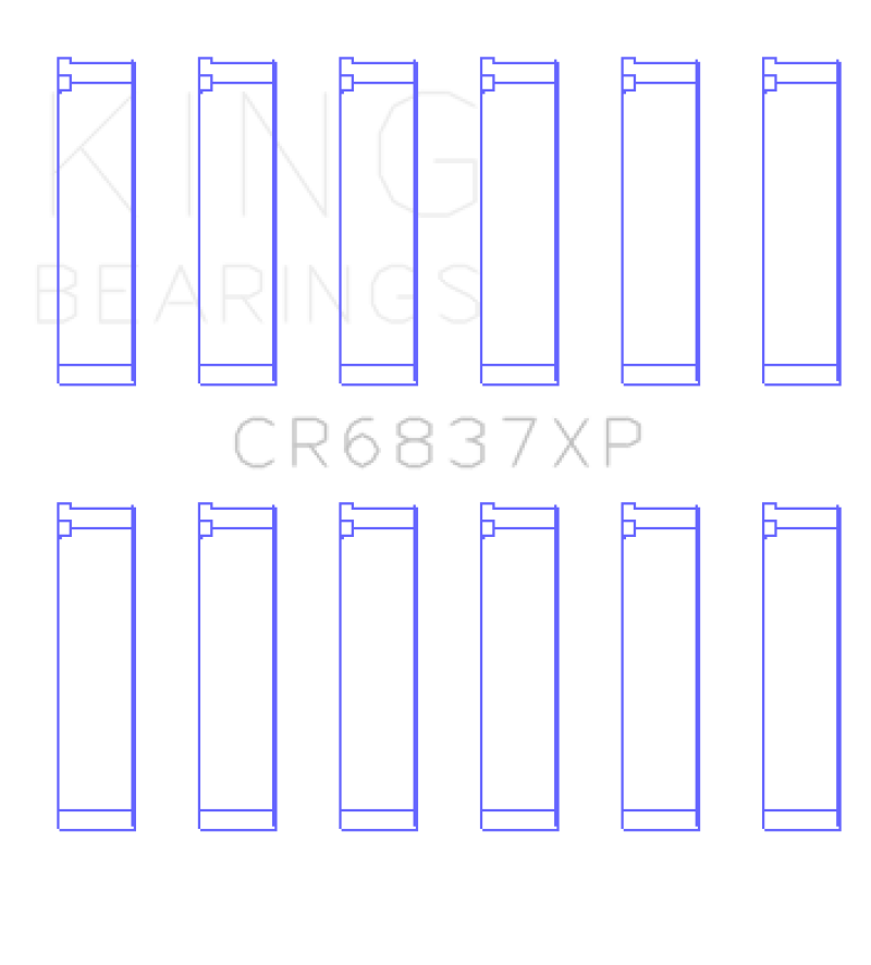 King Honda J30 / J35 Connecting Rod Bearing Set - CR6837XPSTDX