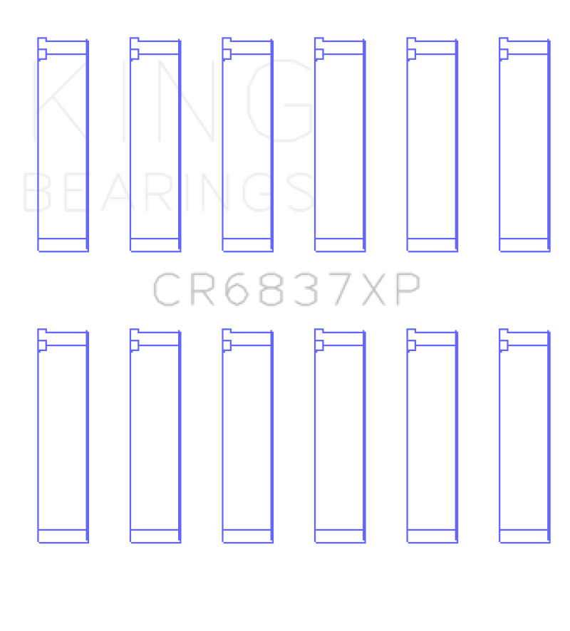 King Honda J30 / J35 (Size +0.25) Performance Rod Bearing Set - CR6837XP0.25
