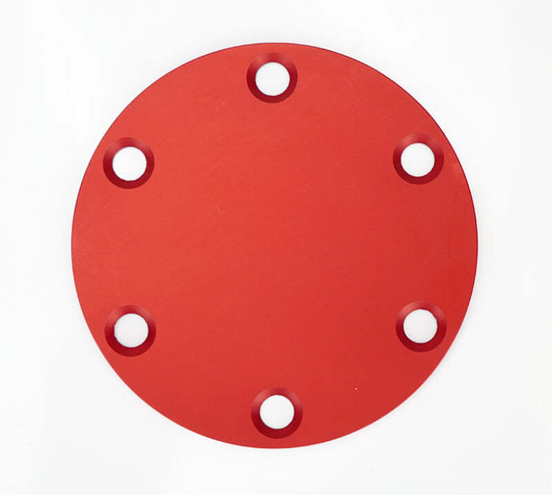 NRG Horn Delete Plate Laser Logo - Red - STR-250RD - front view