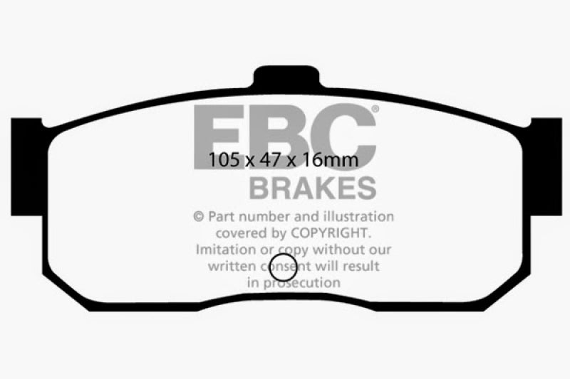 EBC 91-97 Infiniti G20 2.0 Redstuff Rear Brake Pads - DP3889C