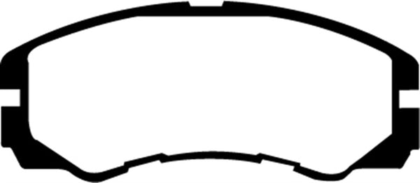 EBC 96-98 Acura SLX 3.2 Yellowstuff Front Brake Pads - DP4973R for 1992-2002 Isuzu Trooper - front view