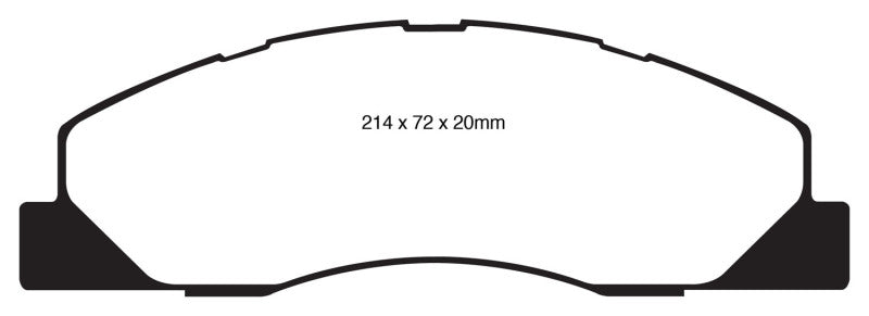 EBC 09-11 Dodge Ram 2500 Pick-up 5.7 2WD/4WD Ultimax2 Front Brake Pads - UD1399