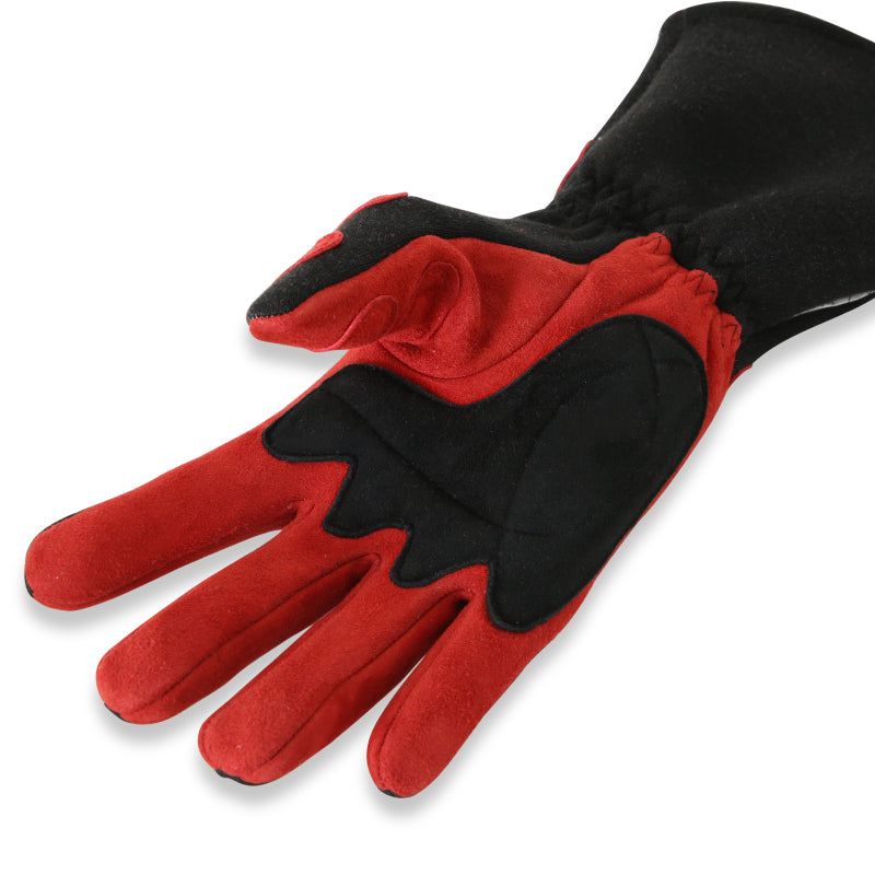 RaceQuip SFI-5 Red/Black XL Long Angle Cut Glove - 358106RQP