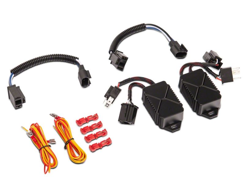 Raxiom 07-18 Jeep Wrangler JK Axial 7-In LED Headlights w/ DRL Turn Signals- Blk Housing (Clear) - J173078